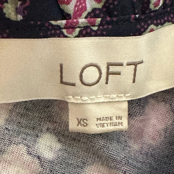 LOFT Multicolor Floral Knit Top - Picture 3 of 12